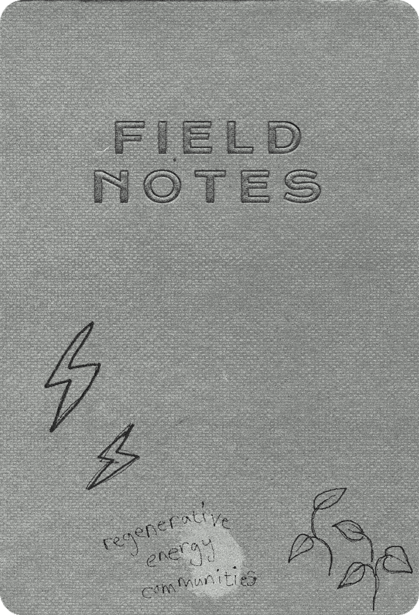 image of a worn gray notebook with 